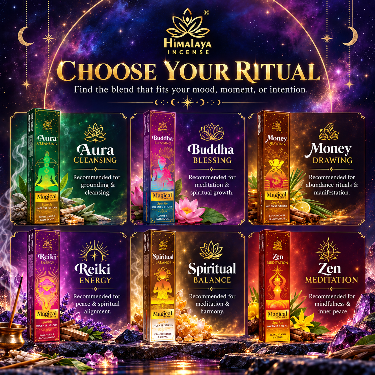 Magical Series Sparkle Incense Sticks