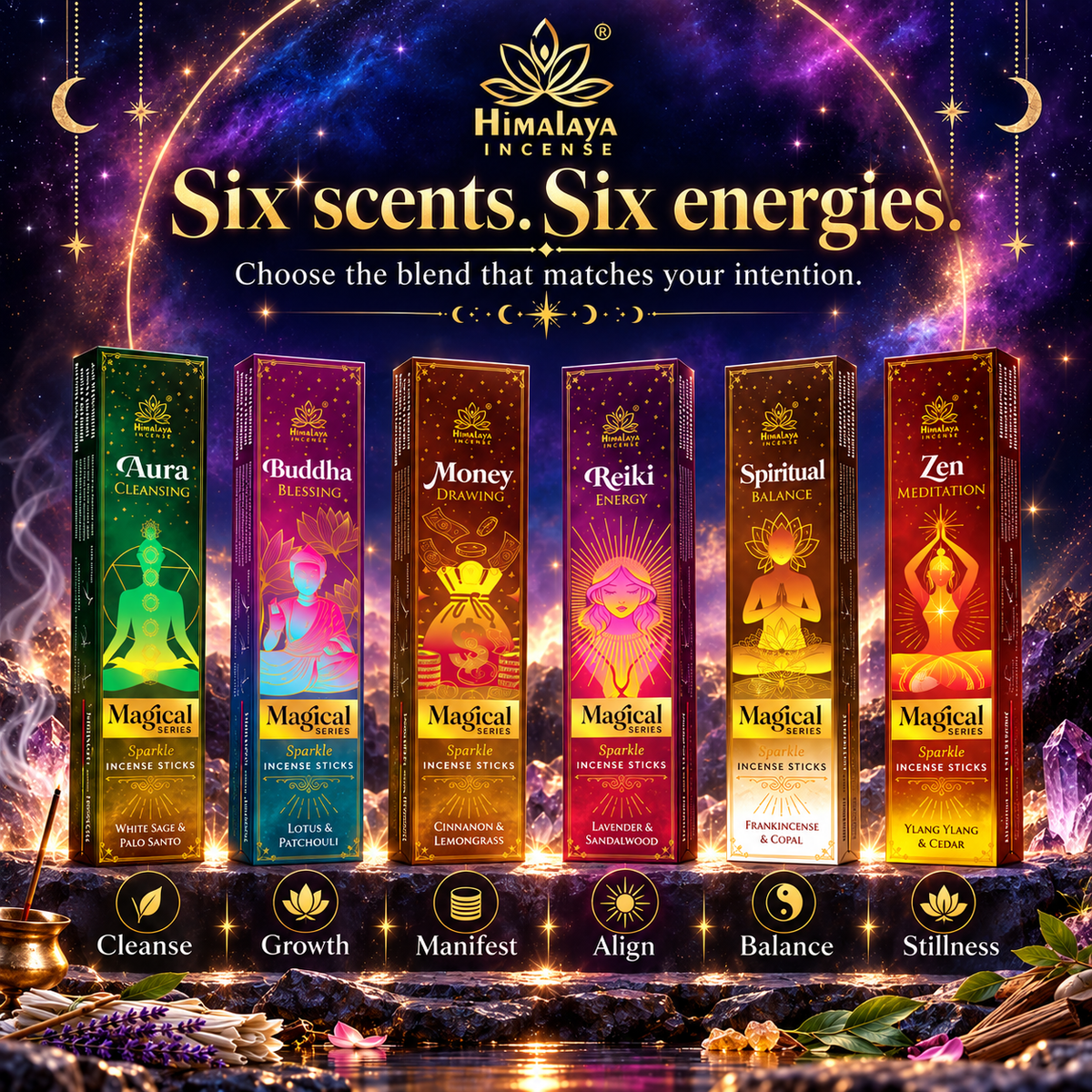 Magical Series Sparkle Incense Sticks