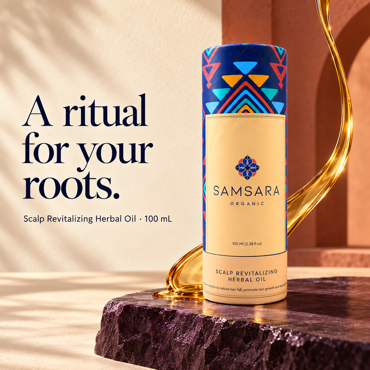 Natural Scalp Revitalizing Herbal Oil — 100 mL